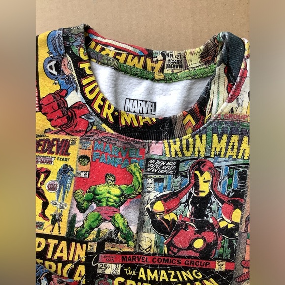 ELEVENPARIS x Marvel Mens Sz L Crewneck Cotton sweatshirt - Picture 5 of 10